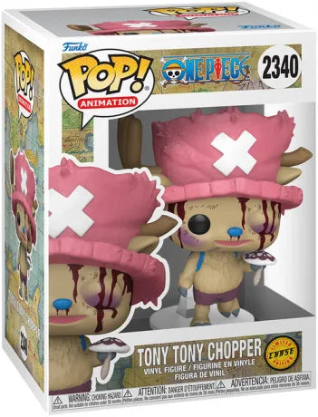 🦌🍄 Funko Pop! Animation N°2340 – Tony Tony Chopper with Amiudake Mushroom (Chase) (Tony Tony Chopper avec Champignon Amiudake) – One Piece 🍄🦌