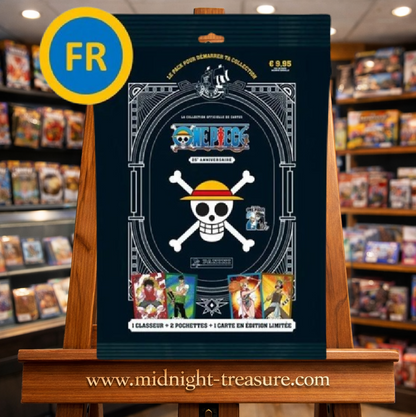 Cartes à collectionner One Piece Panini 25e anniversaire avec Luffy, Shanks, Yamato, Sanji et Trafalgar Law