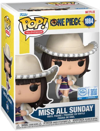 🤠🌵 Funko Pop! Television N°1884 – Miss All Sunday – One Piece (Netflix) 🌵🤠