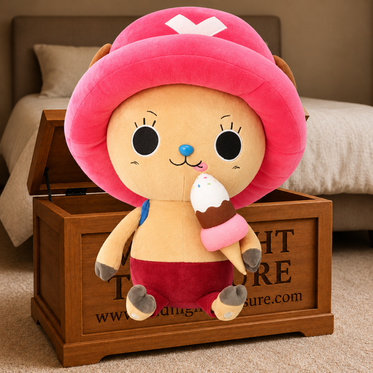 🍦🦌 One Piece – Tony Tony Chopper with Ice Cream – Peluche – 45 cm 🦌🍦