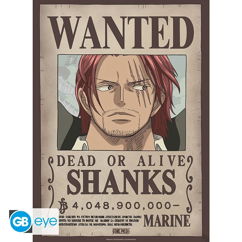 🏴‍☠️🔥 One Piece – Wanted Shanks & Barbe Noire – Set de 2 posters 52 x 38 cm 🔥🏴‍☠️