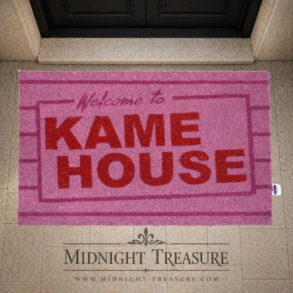 Paillasson Dragon Ball Kame House en fibre de coco, dimensions 60 x 40 cm. Accessoire décoratif sous licence officielle inspiré de la maison de Tortue Géniale.