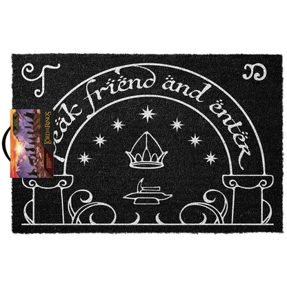 🌙✨ Paillasson Le Seigneur des Anneaux – Portes de Durin (Phosphorescent) – 60 x 40 cm 🧙‍♂️🚪
