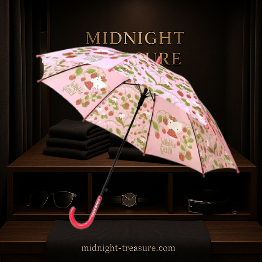Parapluie enfant Hello Kitty – 48 cm. Parapluie automatique aux motifs kawaii, sous licence officielle Sanrio. Parfait pour protéger les enfants avec style.