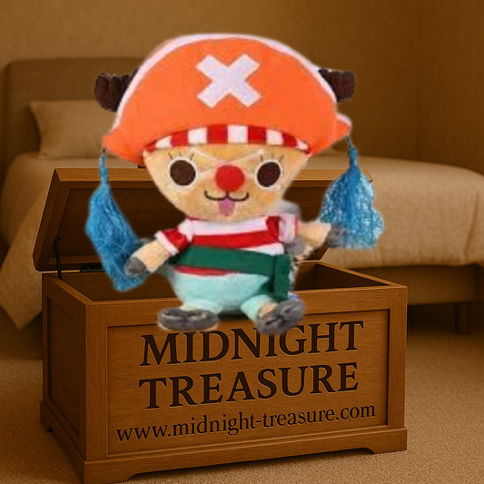 Peluche One Piece – Tony Tony Chopper – Déguisement Buggy le Clown – 25 cm. Chopper en version ultra mignonne avec costume coloré et chapeau de clown. Un incontournable pour les fans de One Piece.