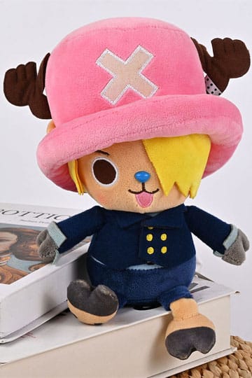 🏴‍☠️🔥 Peluche Chopper x Sanji (20 cm) – One Piece 🍳🏴‍☠️