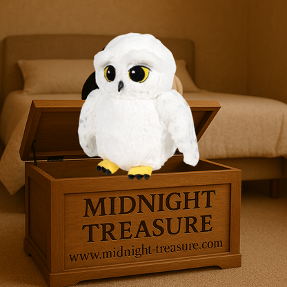 Peluche Harry Potter – Hedwige (16 cm). Peluche douce et détaillée de la chouette blanche emblématique de Harry Potter.