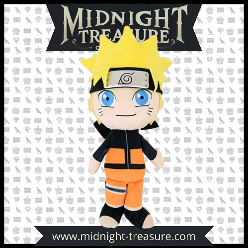 "Peluche Naruto Uzumaki (30 cm) – Naruto Shippuden. Naruto en version peluche ultra-douce avec son bandeau de Konoha et sa tenue emblématique. Un must-have pour les fans de l'anime et du manga !"