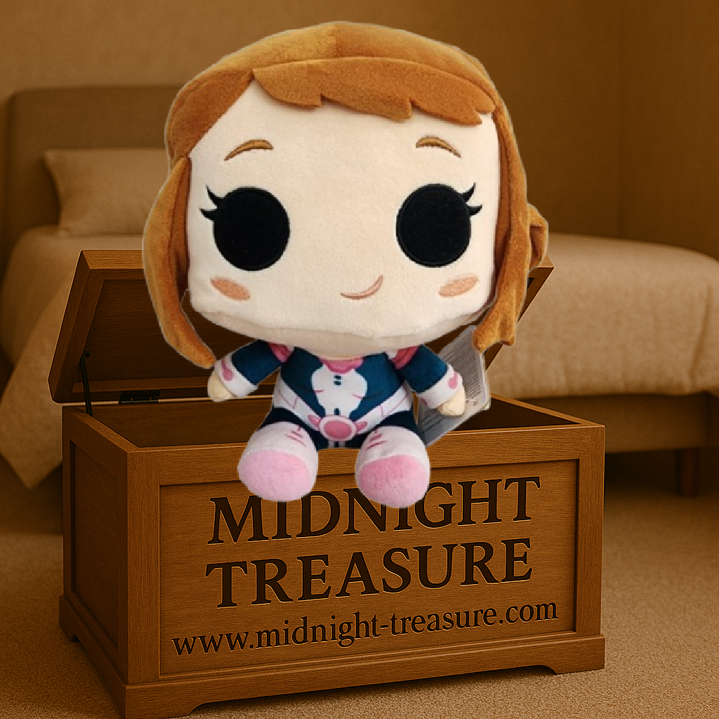 Peluche Ochaco Uraraka – My Hero Academia – 18 cm – Funko Plush. Une peluche ultra douce avec un design chibi fidèle à l’héroïne Uraraka. Idéale pour les fans de la série