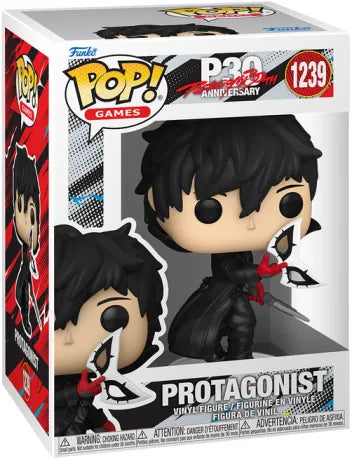 🃏🔴 Funko Pop! Games N°1239 – Protagonist (Protagoniste / Joker) – Persona 5 – 30th Anniversary (30e anniversaire) 🔴🃏