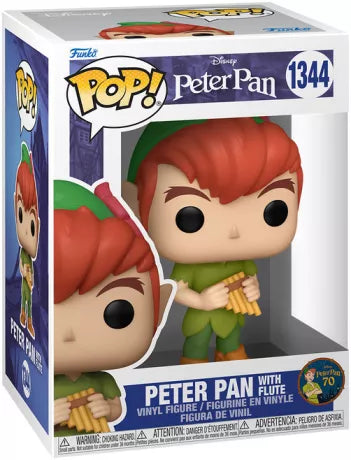 🧚‍♂️🎶 Funko Pop! Disney N°1344 – Peter Pan with Flute (Peter Pan avec flûte) 🎶🧚‍♂️