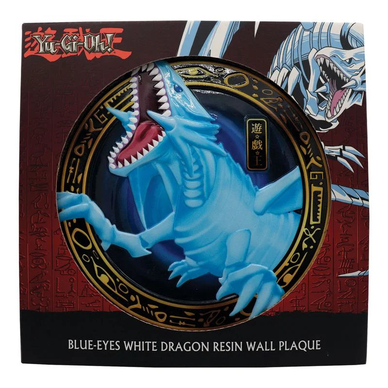 🔥🐉 Plaque Résine Blue-Eyes White Dragon – Yu-Gi-Oh! – 20 cm 🐉🔥