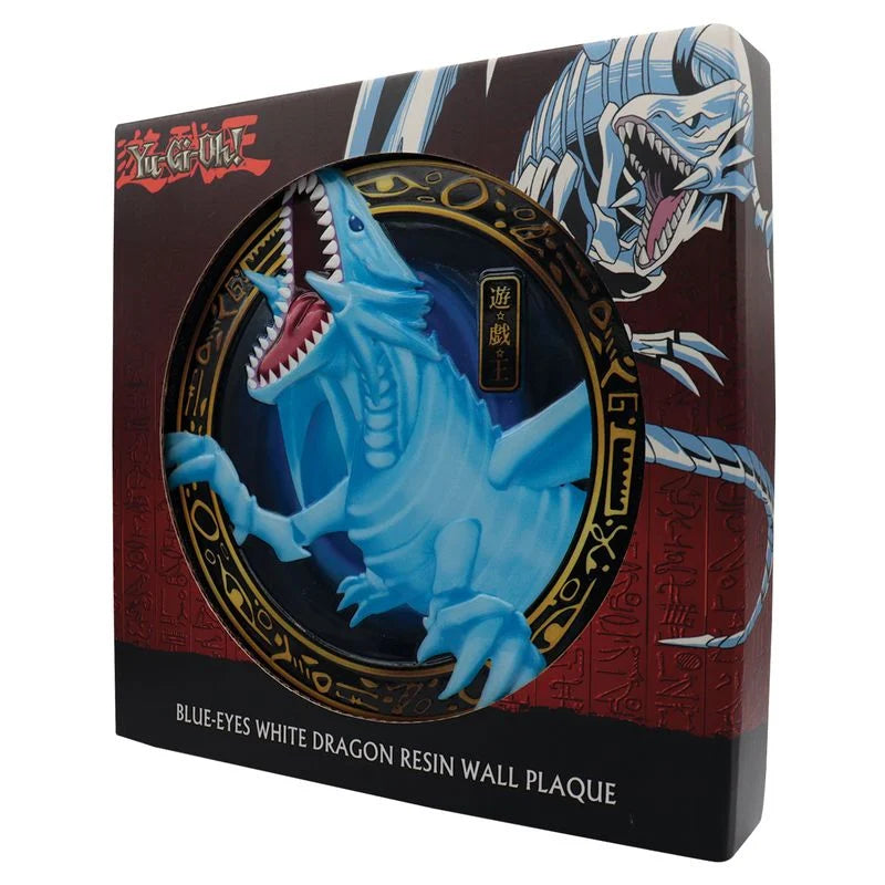 🔥🐉 Plaque Résine Blue-Eyes White Dragon – Yu-Gi-Oh! – 20 cm 🐉🔥
