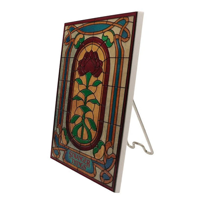 🌹🕰️ Plaque Résine Creel House Stained Glass – Stranger Things 🕰️🌹