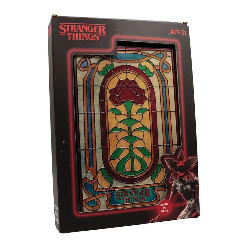 🌹🕰️ Plaque Résine Creel House Stained Glass – Stranger Things 🕰️🌹