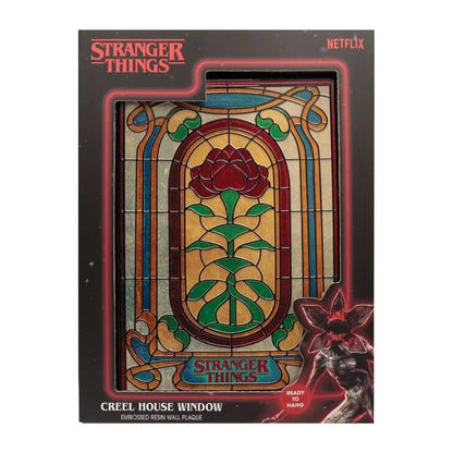 🌹🕰️ Plaque Résine Creel House Stained Glass – Stranger Things 🕰️🌹