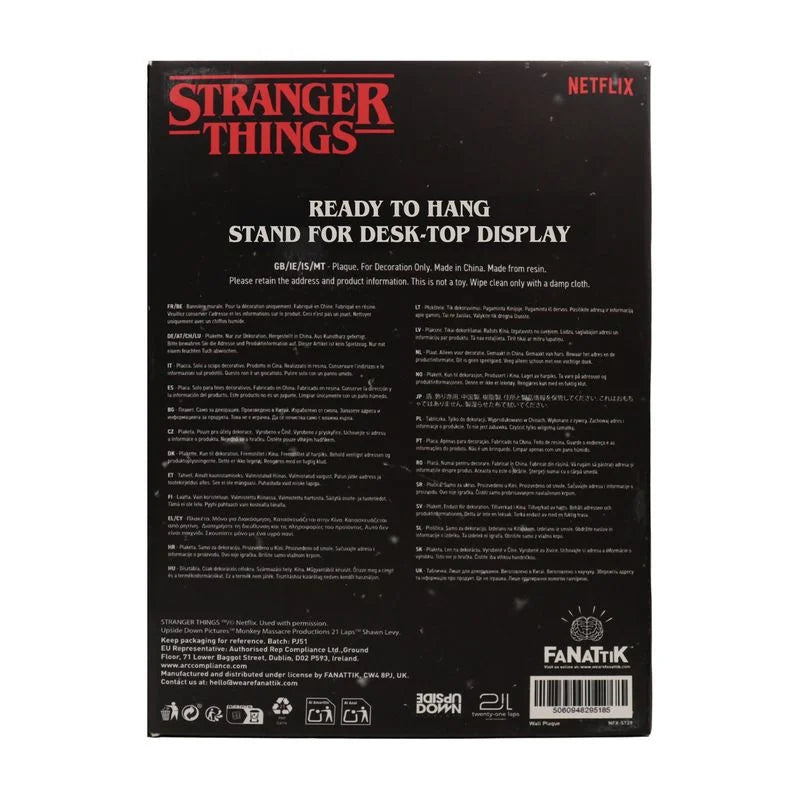 🌹🕰️ Plaque Résine Creel House Stained Glass – Stranger Things 🕰️🌹