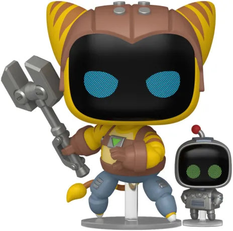 🔧🤖 Funko Pop! Games N°1304 – Tooled-Up Mechanic (Mécanicien suréquipé) & Buddy – Astro Bot 🤖🔧