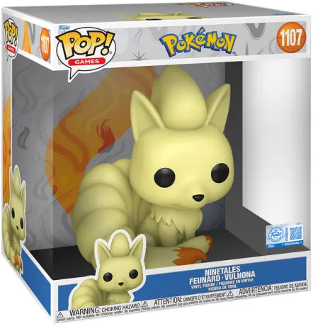 🦊🔥 Funko Pop! Jumbo N°1107 – Ninetales (Feunard / Vulnona) – Pokémon – 25 cm 🔥🦊
