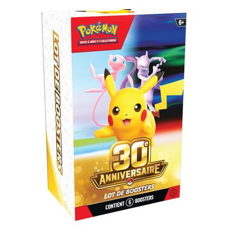 ⚡🎉 Pokémon – 30ème Anniversaire – Booster Bundle – 6 boosters – FR 🎉⚡