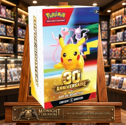 Pokémon 30ème Anniversaire Booster Bundle français contenant 6 boosters du JCC Pokémon