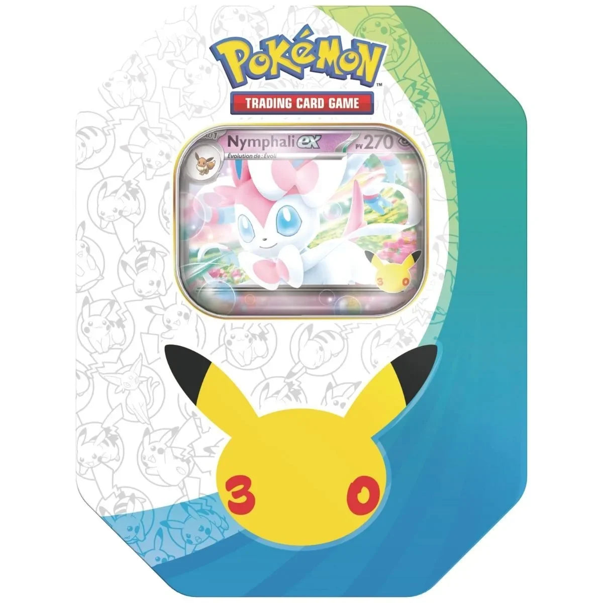 🎀⚡ Pokémon – 30ème Anniversaire – Tin Box Nymphali-ex – FR ⚡🎀