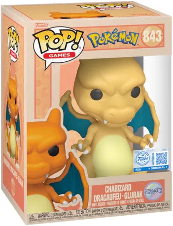 🔥🐉 Funko Pop! Games N°843 – Charizard (Dracaufeu) (Soft Color) – Pokémon 🐉🔥