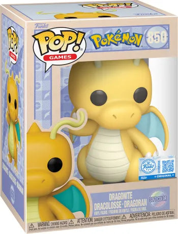 🐉✨ Funko Pop! Games N°850 – Dragonite (Dracolosse) – Soft Color (Couleurs pastel) – Pokémon ✨🐉