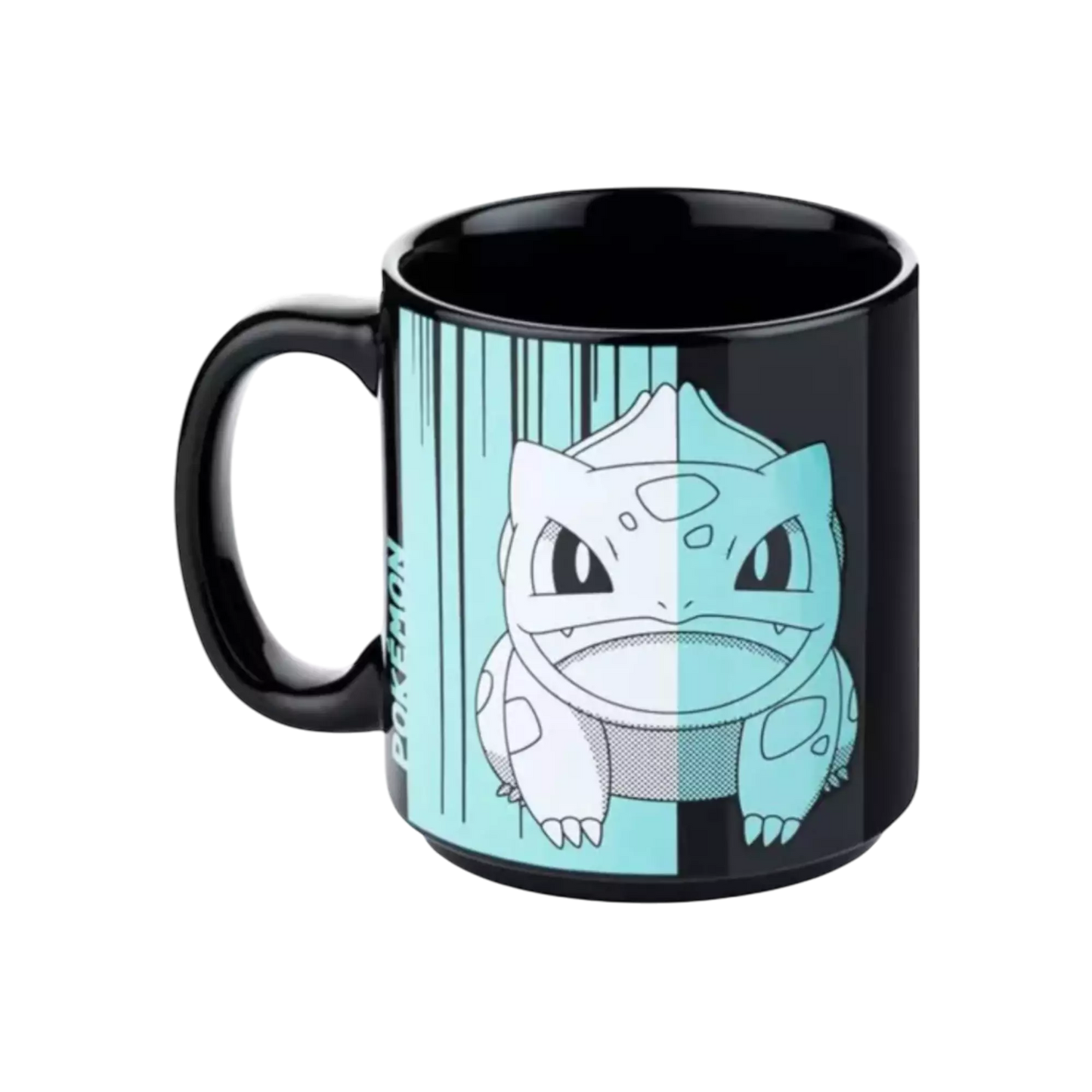 🌿⚡ Pokémon – Bulbizarre – Mug noir 320 ml ⚡🌿