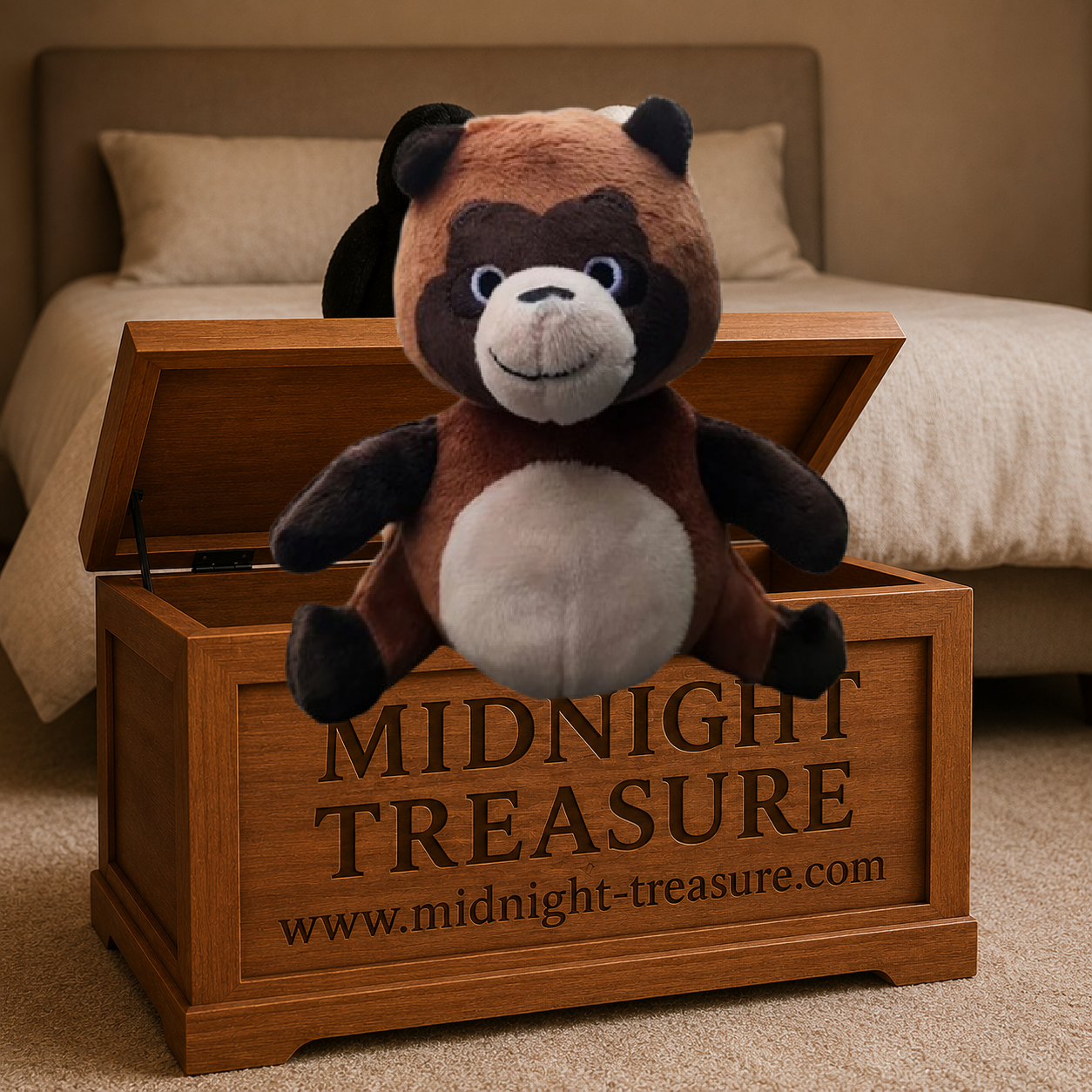 Peluche Shokichi 12,5 cm du film Pompoko Studio Ghibli, tanuki brun en polyester