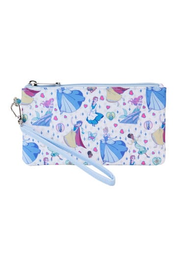 👑✨ Porte-Monnaie Disney by Loungefly – Princess Manga Style AOP Wristlet ✨👑 20 x 2,5 x 10 cm