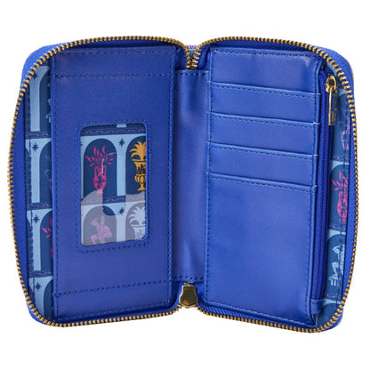 Portefeuille Loungefly – Disney – Hercule & Pégase – Olympe – 15 x 10 cm. Hercule chevauche Pégase devant le portail doré du Mont Olympe. Un portefeuille élégant pour les fans de mythologie et du film Disney.