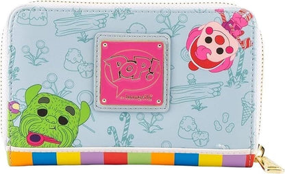 Portefeuille Loungefly – Candy Land – Hasbro – 15 x 16 cm. Design coloré avec le Roi Candy et son château, intérieur bonbonné. Un accessoire fun pour les fans de jeux rétro.


