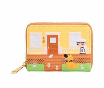 Portefeuille Loungefly Pixar – Là-Haut – Maison avec Kevin et Doug. Design coloré inspiré du film Là-Haut, avec plusieurs compartiments et finition en simili cuir. Un must-have pour les fans de Pixar."