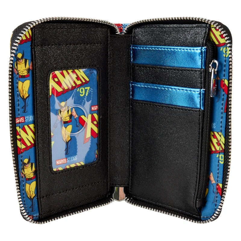 🟡🟦 Portefeuille Loungefly – Marvel X-Men '97 – Wolverine Cosplay 🟦🟡
