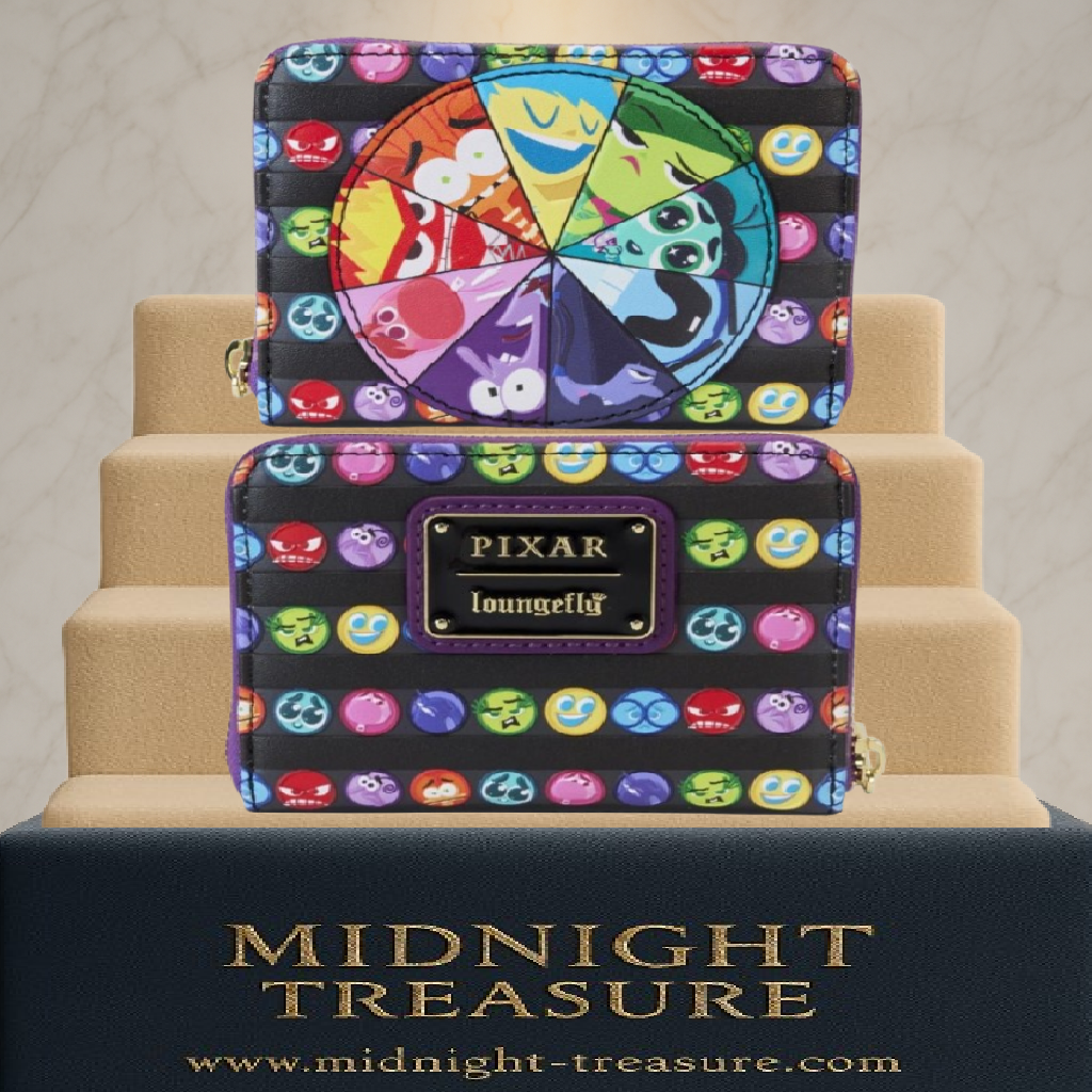 🎡💭 Portefeuille Loungefly – Pixar Vice-Versa 2 : Mémoires Centrales 💜💛