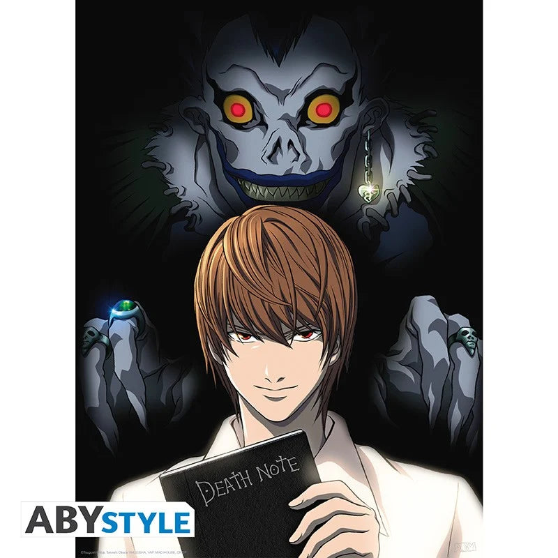 📓💀 Death Note – Light & Ryuk – Set de 2 posters 52 x 38 cm 👁️⚫