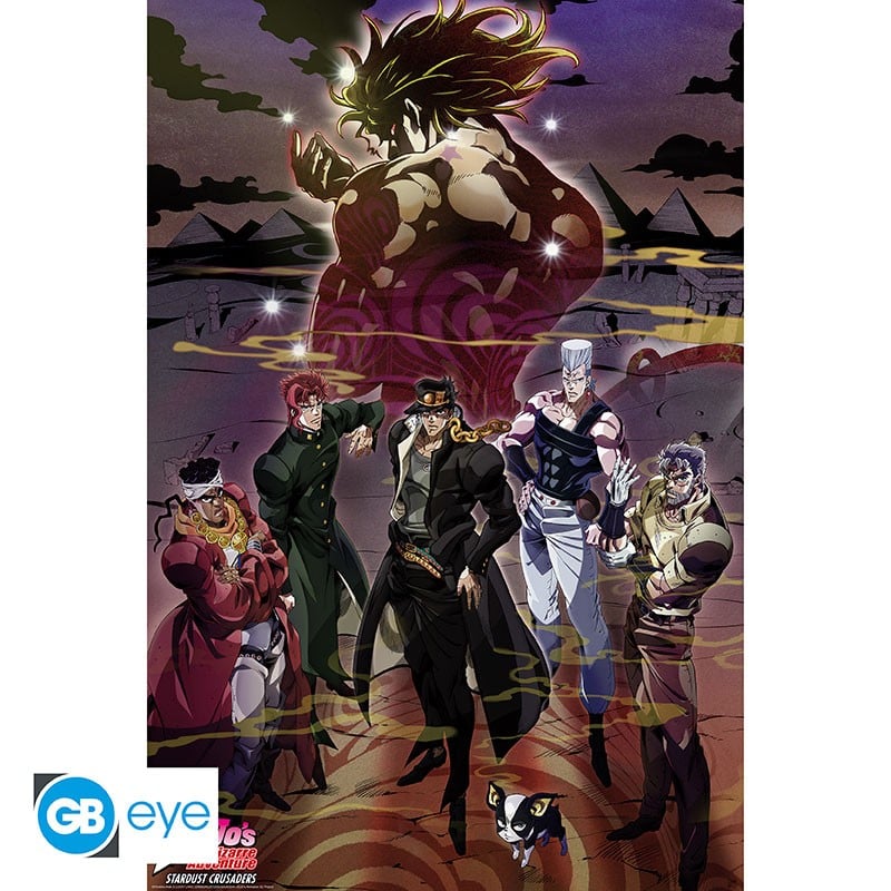🖼️⚡ Poster Collector – JoJo’s Bizarre Adventure – Groupe – 91 x 61 cm ⚡🖼️