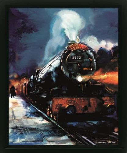 🚂⚡ Poster Lenticulaire 3D – Poudlard Express – Harry Potter ⚡🚂