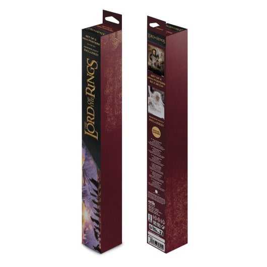 Lot de 2 mini posters Seigneur des Anneaux – 38 x 52 cm – Officiel. Gandalf, Aragorn, Frodon et les héros de la Terre du Milieu en visuels épiques. Un set collector incontournable pour les fans de Tolkien.