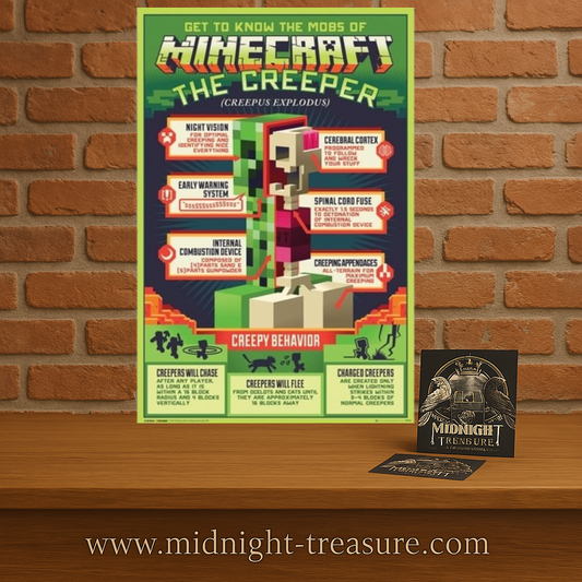 🖼️💥 Poster Collector – Minecraft – The Creeper (Creepus Explodus) – 61 x 91 cm 💥🖼️