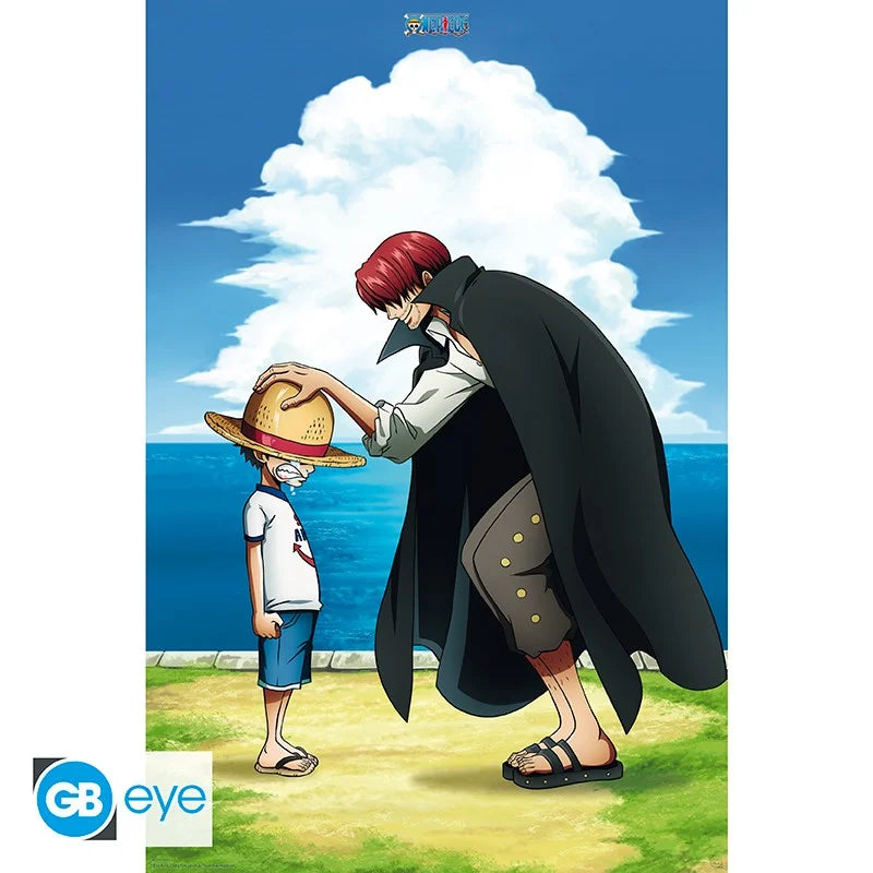 🏴‍☠️👒 One Piece – Shanks & Luffy – Poster 91 x 61 cm 👒🏴‍☠️