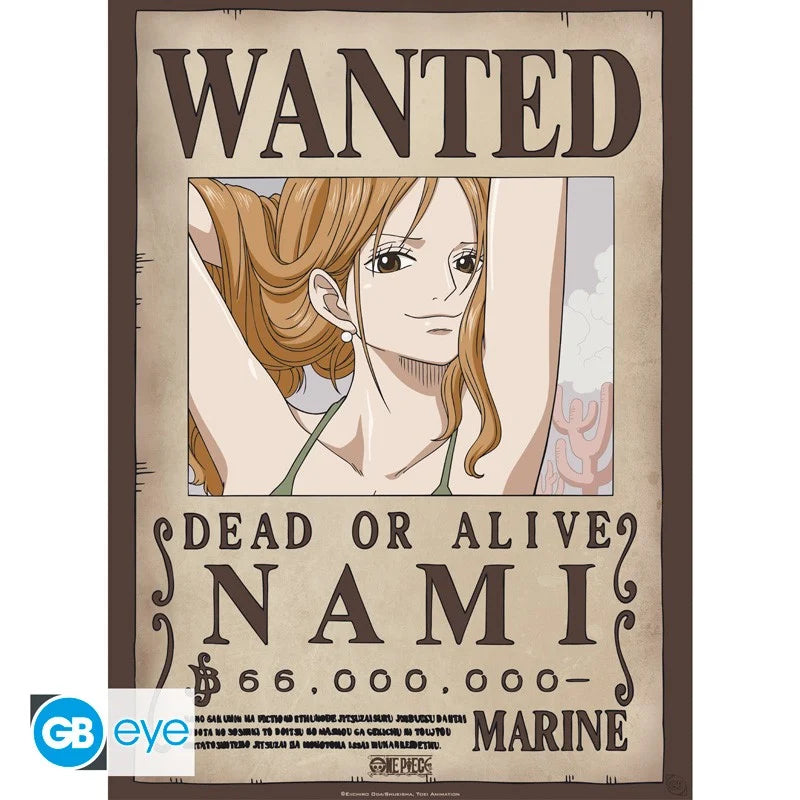 🏴‍☠️🌺 One Piece – Wanted Nami & Robin – Nouvelles primes – Set de 2 posters 52 x 38 cm 🌺🏴‍☠️