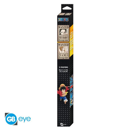 🏴‍☠️🌺 One Piece – Wanted Nami & Robin – Nouvelles primes – Set de 2 posters 52 x 38 cm 🌺🏴‍☠️