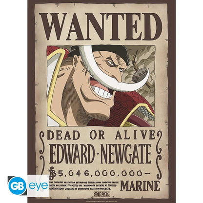 👑🏴‍☠️ One Piece – Wanted Gol D. Roger & Barbe Blanche – Légendes de la piraterie – Set de 2 posters 52 x 38 cm ⚔️👑