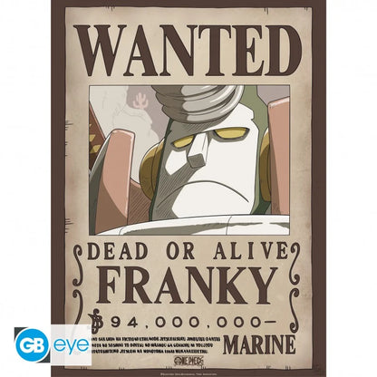 🗞️🏴‍☠️ One Piece – Wanted Usopp & Franky – Nouvelles primes – Set de 2 posters 52 x 38 cm 🏴‍☠️⚙️