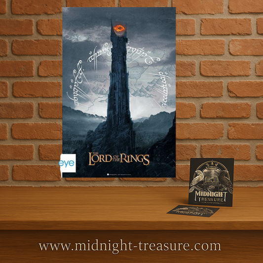 🗞️🔥 Le Seigneur des Anneaux – Tour de Sauron (Barad-dûr) – Poster 91 x 61 cm 🧙‍♂️🔥