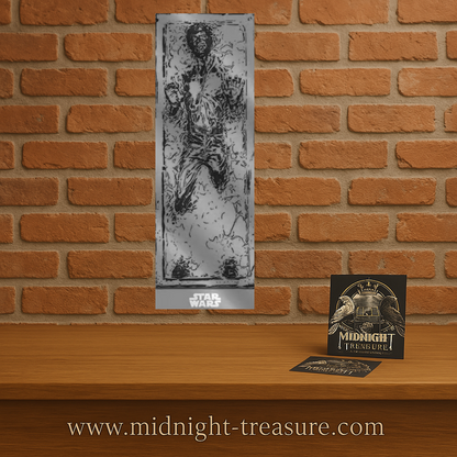 Poster Star Wars – Han Solo Carbonite – 53 x 158 cm. Illustration verticale de Han Solo figé dans la carbonite, scène culte de L’Empire contre-attaque.