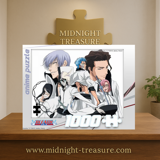 Puzzle Bleach 1000 piĂšces â Arrancars & Aizen â Ădition Kitsune. ReprĂ©sente les ennemis majeurs de lâanime dans une composition puissante. Un dĂ©fi de qualitĂ© pour les fans de Bleach.