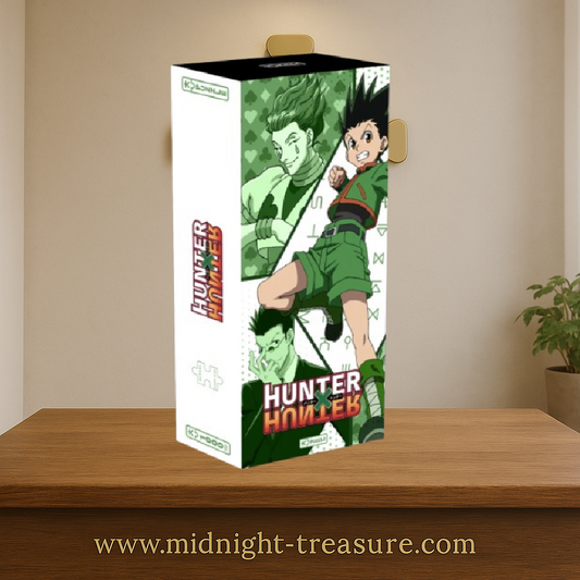 Puzzle Hunter × Hunter – 1000 pièces – 50 x 70 cm – Poster inclus. Illustration de Gon Freecss entouré de Killua, Kurapika et Hisoka. Puzzle collector officiel.